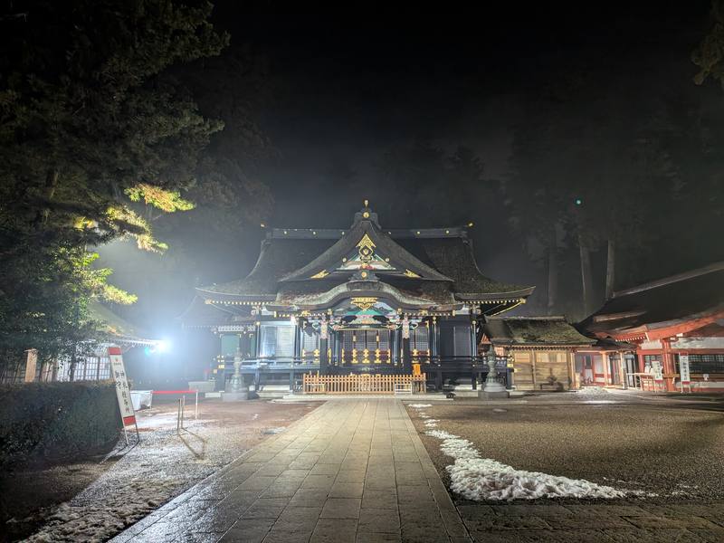 香取神宮 日が落ちたあとの境内